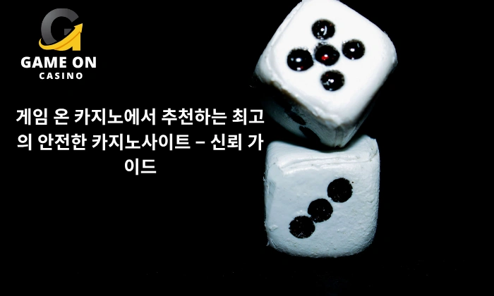 게임 온 카지노에서 추천하는 최고의 안전한 카지노사이트 – 신뢰 가이드